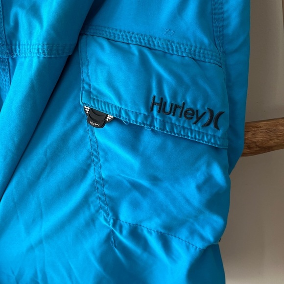 Hurley Swim Trunks Board Shorts with Velcro Pocket - Picture 5 of 7